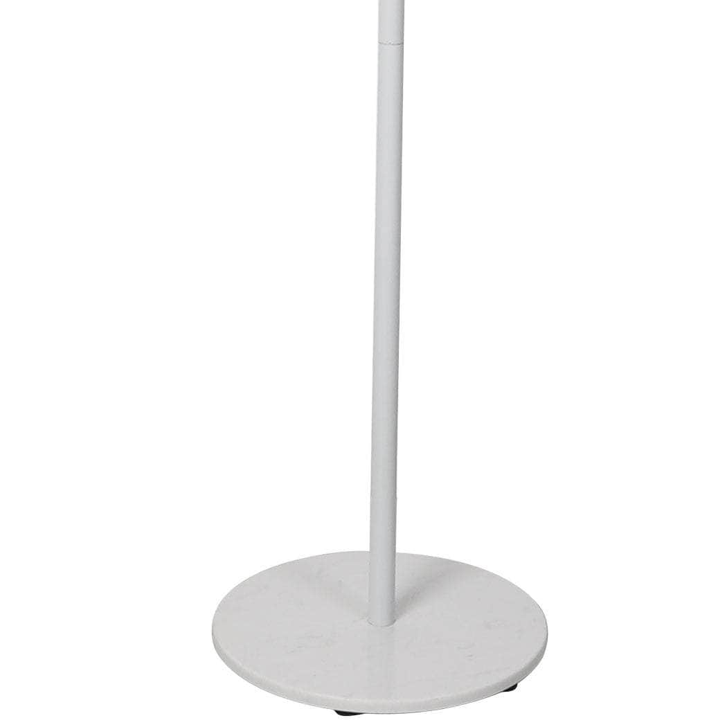 Clothes Stand Coat Rack Metal Rail Portable Hanger Stand White