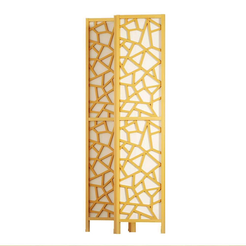 Clover Room Divider Screen Privacy Wood Dividers Stand 3 Panel Natural