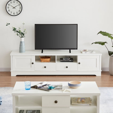 Coastal White 180cm Entertainment Unit: Perfect for Your Stylish Home