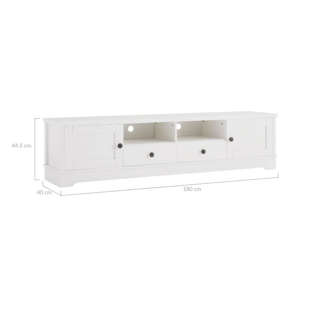 Coastal White 180cm Entertainment Unit: Perfect for Your Stylish Home