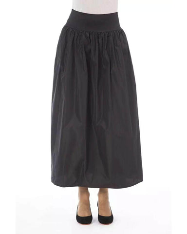 Cocoa Couture Alpha Studio Brown Polyester Skirt