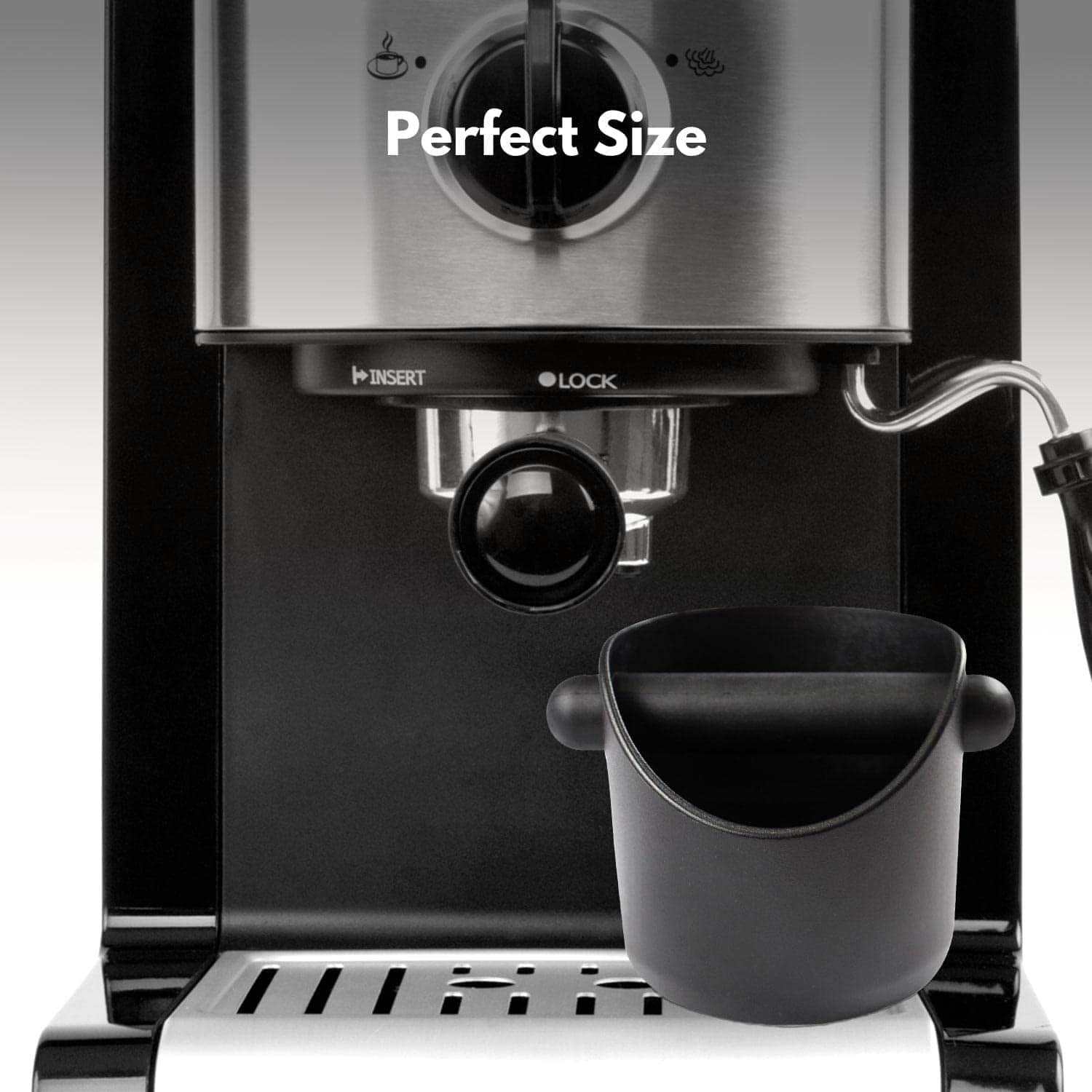 Coffee Knock Box With Removable Knock Bar Black 11cm GO-KBX-100-JXS