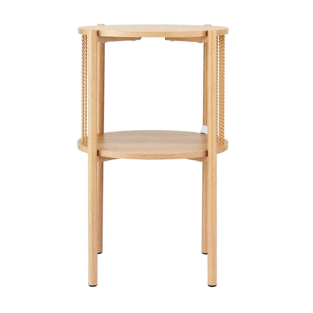 Coffee Table 2-Tier Round Wood - Elegant and Modern Living Room Furniture
