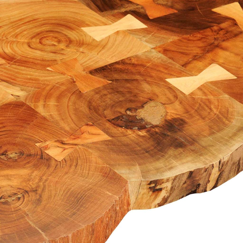 Coffee Table 35 Cm 6 Trunks Solid Sheesham Wood