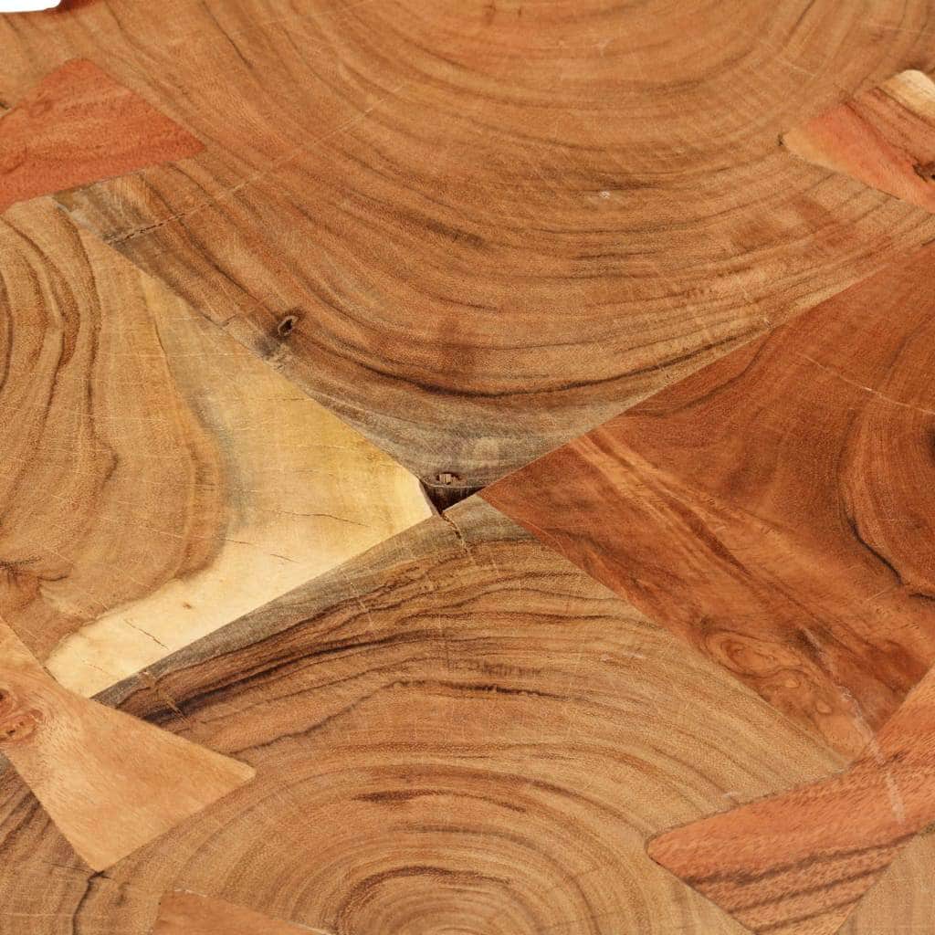 Coffee Table 35 Cm 6 Trunks Solid Sheesham Wood