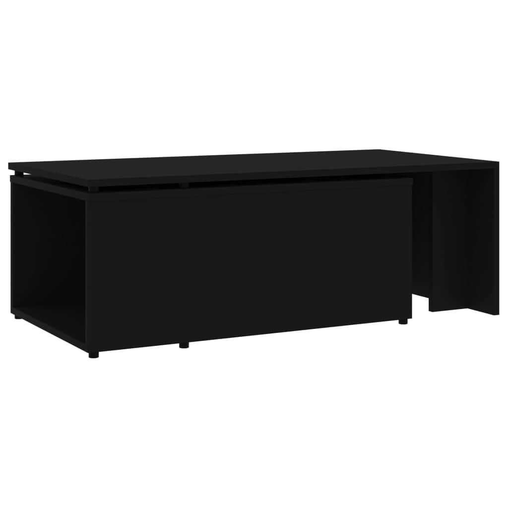 Coffee Table Black Chipboard