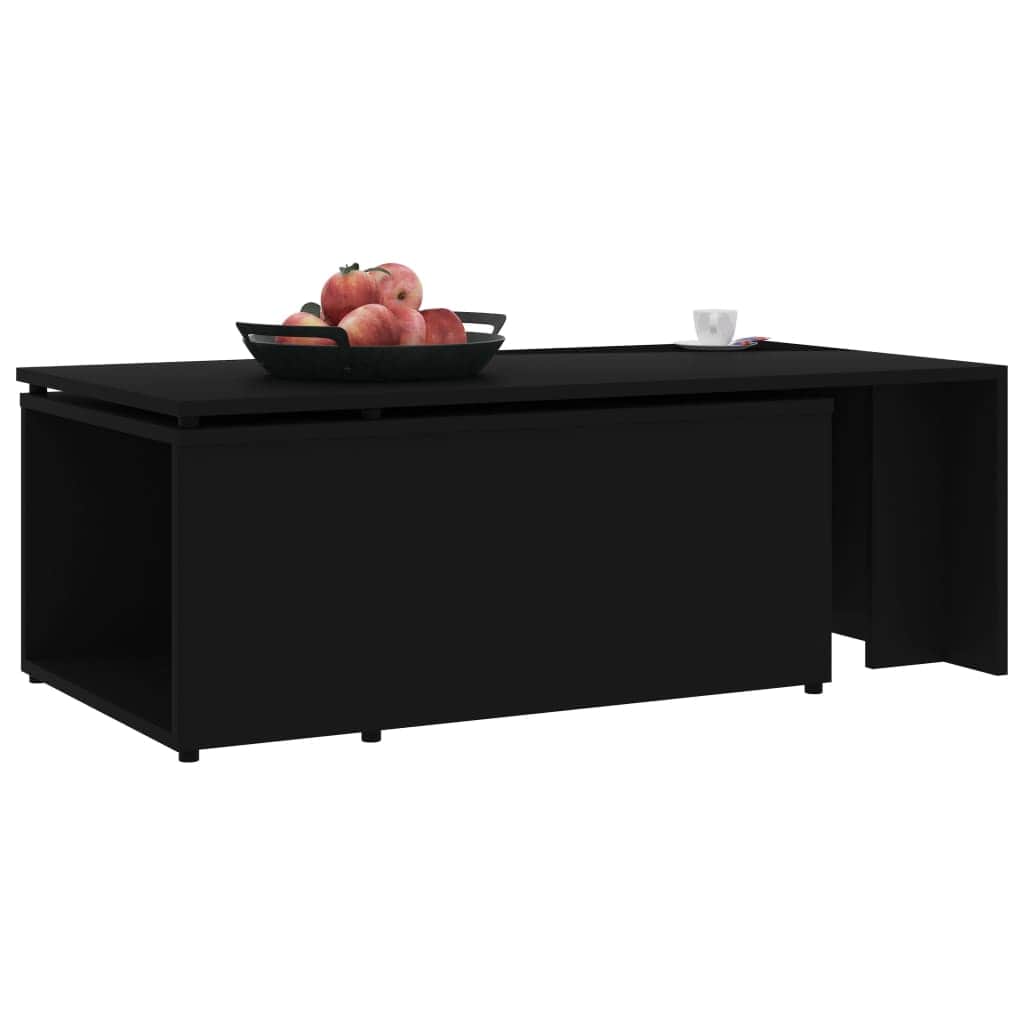 Coffee Table Black Chipboard