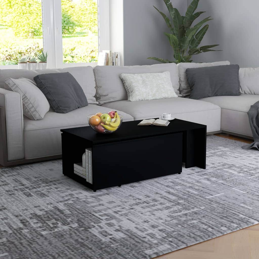 Coffee Table Black Chipboard