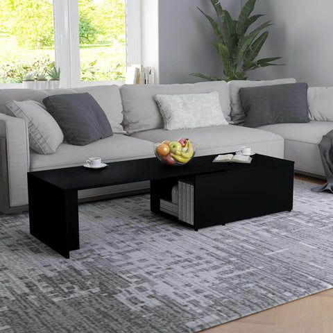 Coffee Table Black Chipboard