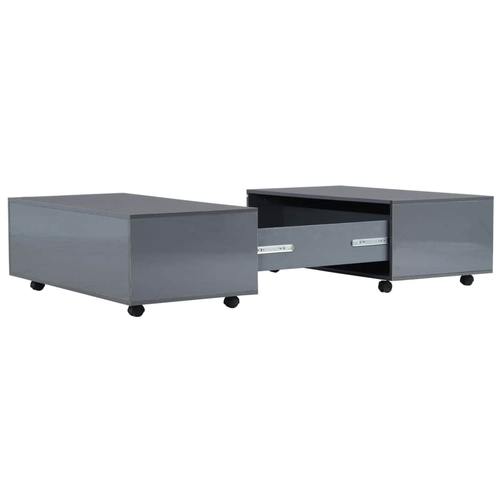 Coffee Table High Gloss -Grey