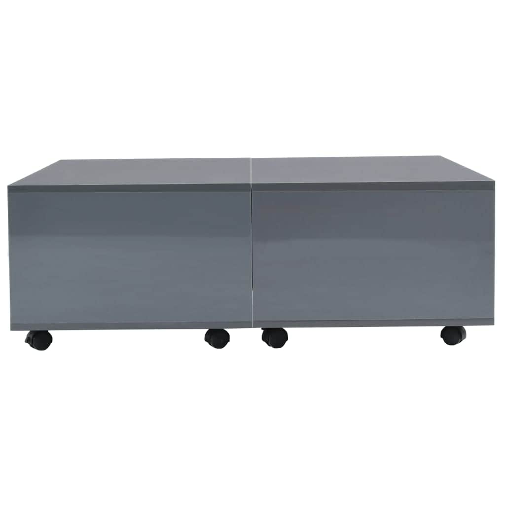 Coffee Table High Gloss -Grey