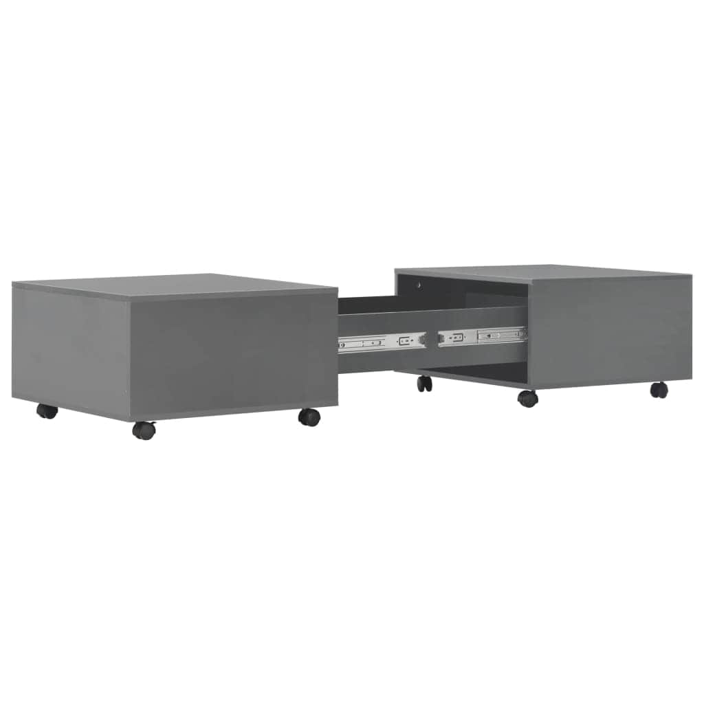 Coffee Table High Gloss Grey - Simple deals