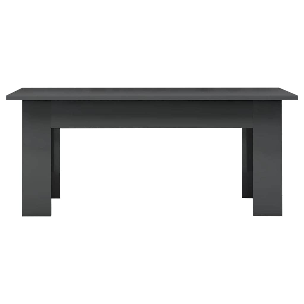 Coffee Table High Gloss Grey  Chipboard