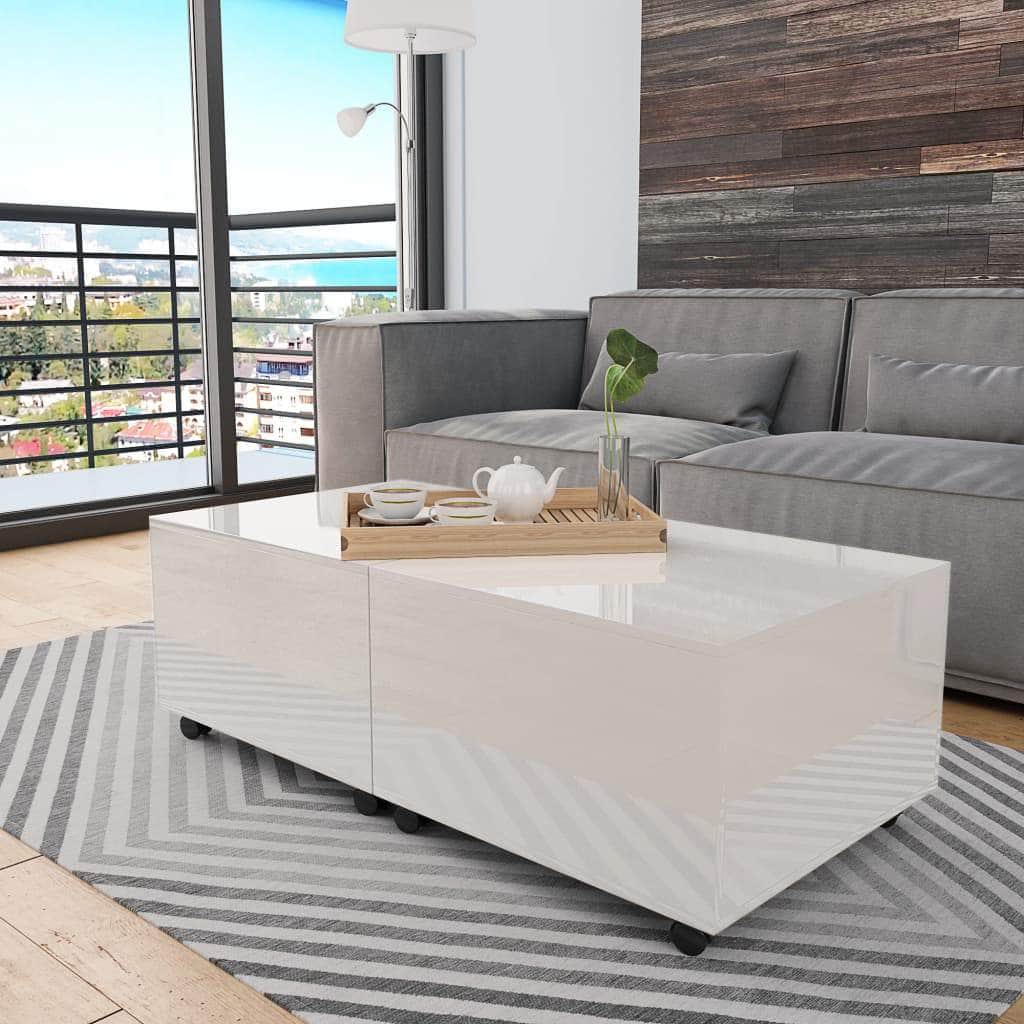 Coffee Table High Gloss White - Simple deals