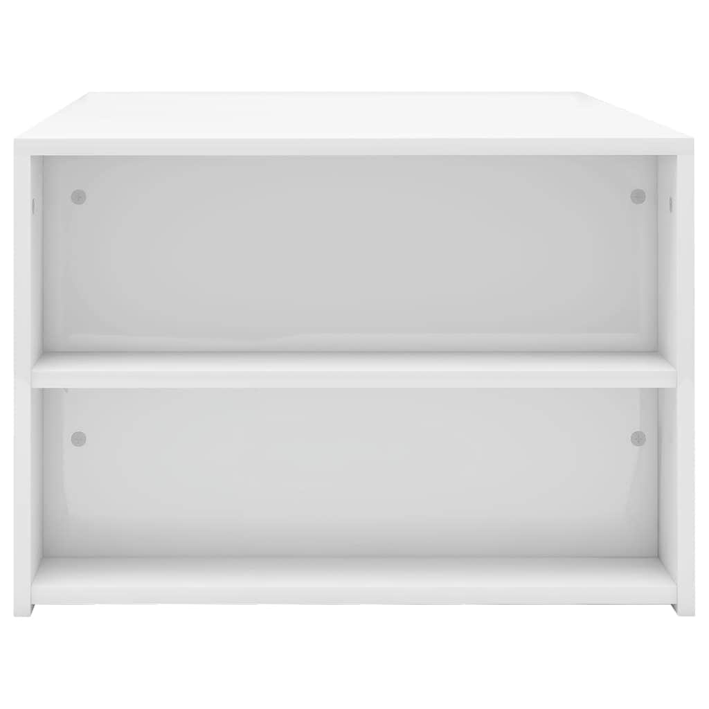 Coffee Table High Gloss White Chipboard