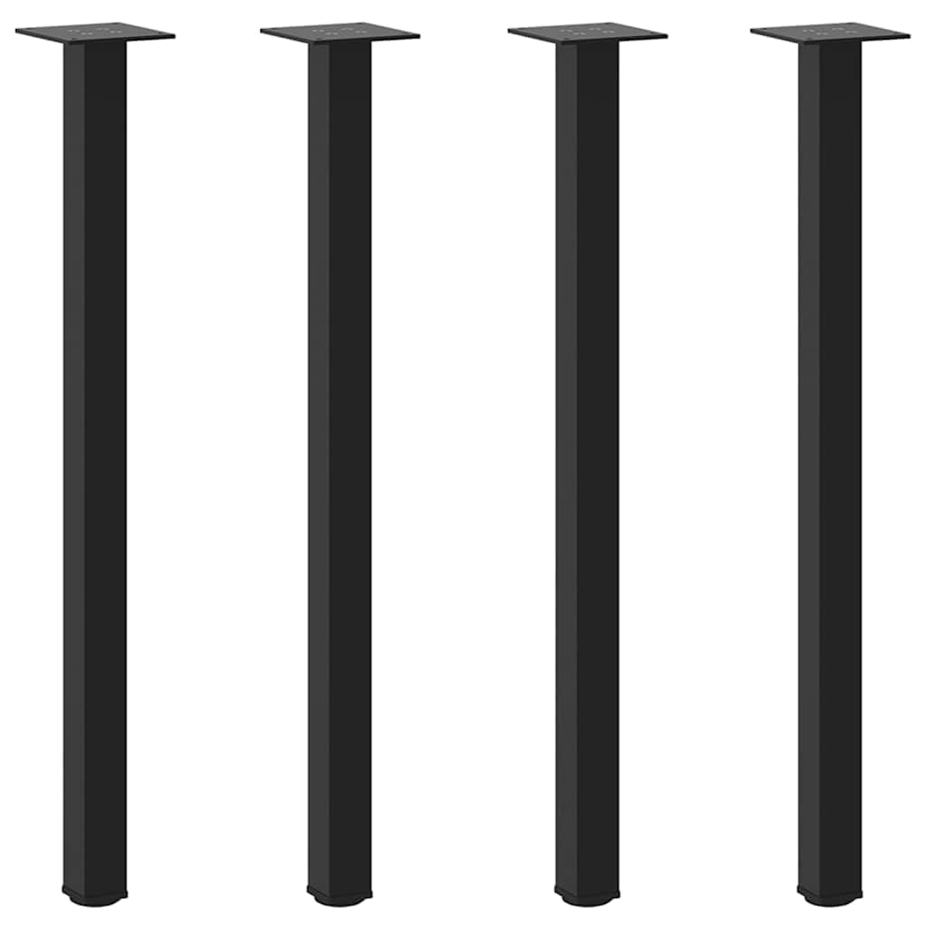 Coffee Table Legs 4 pcs Black  Steel