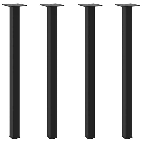 Coffee Table Legs 4 pcs Black  Steel