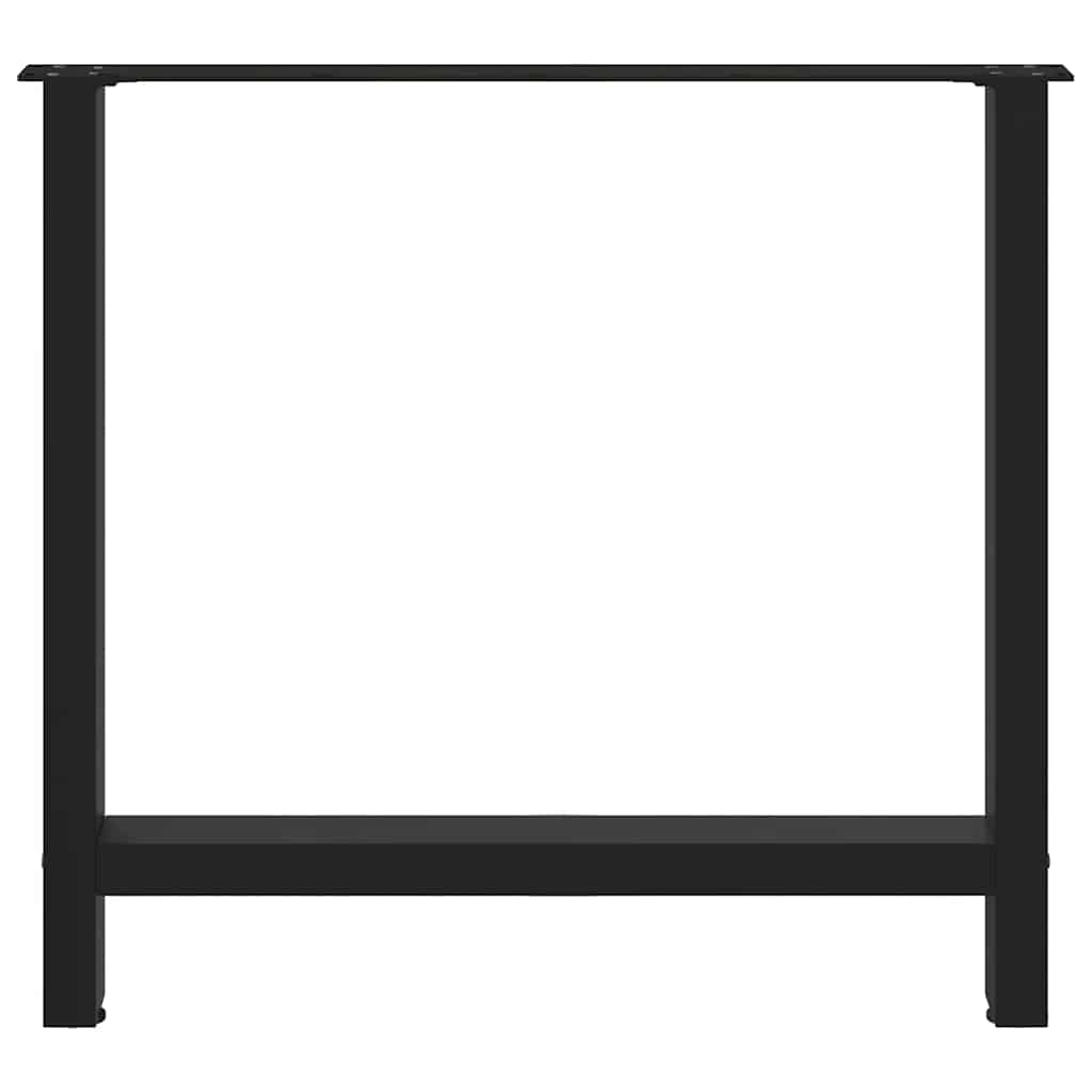 20QV - Coffee Table Legs Black 2 pcs Steel