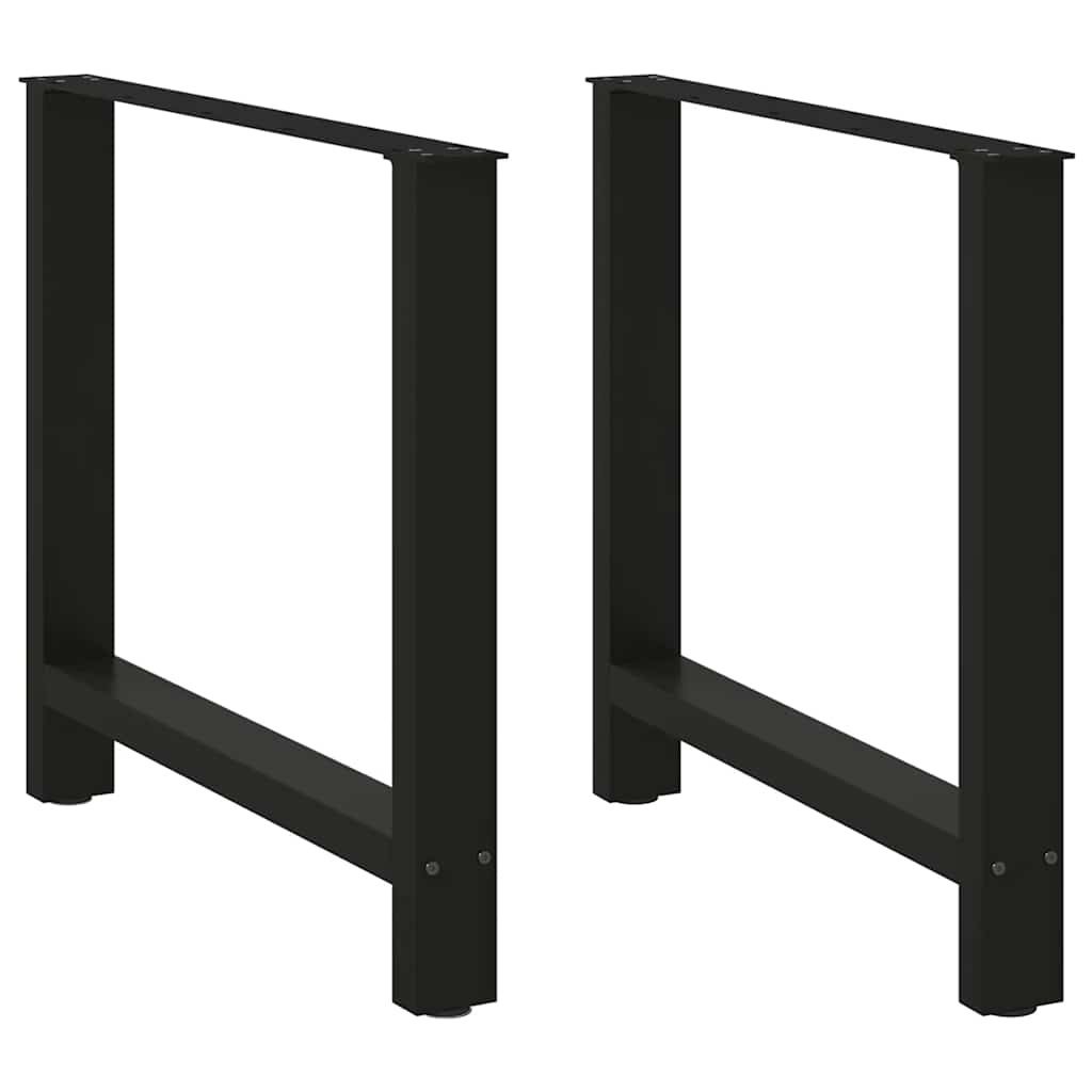 Coffee Table Legs Black 2 pcs Steel-Stylish