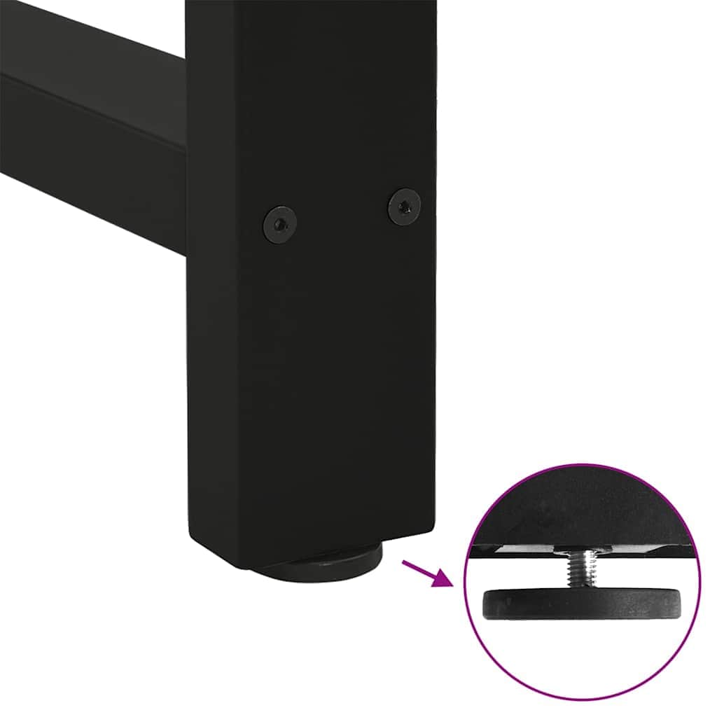 Coffee Table Legs Black 2 pcs Steel-Stylish