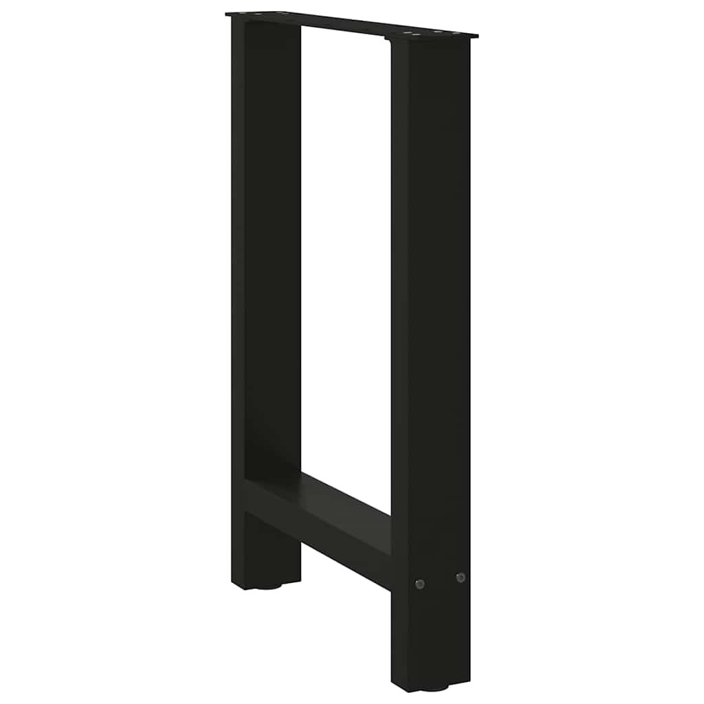 Coffee Table Legs Black 2 pcs Steel-Stylish