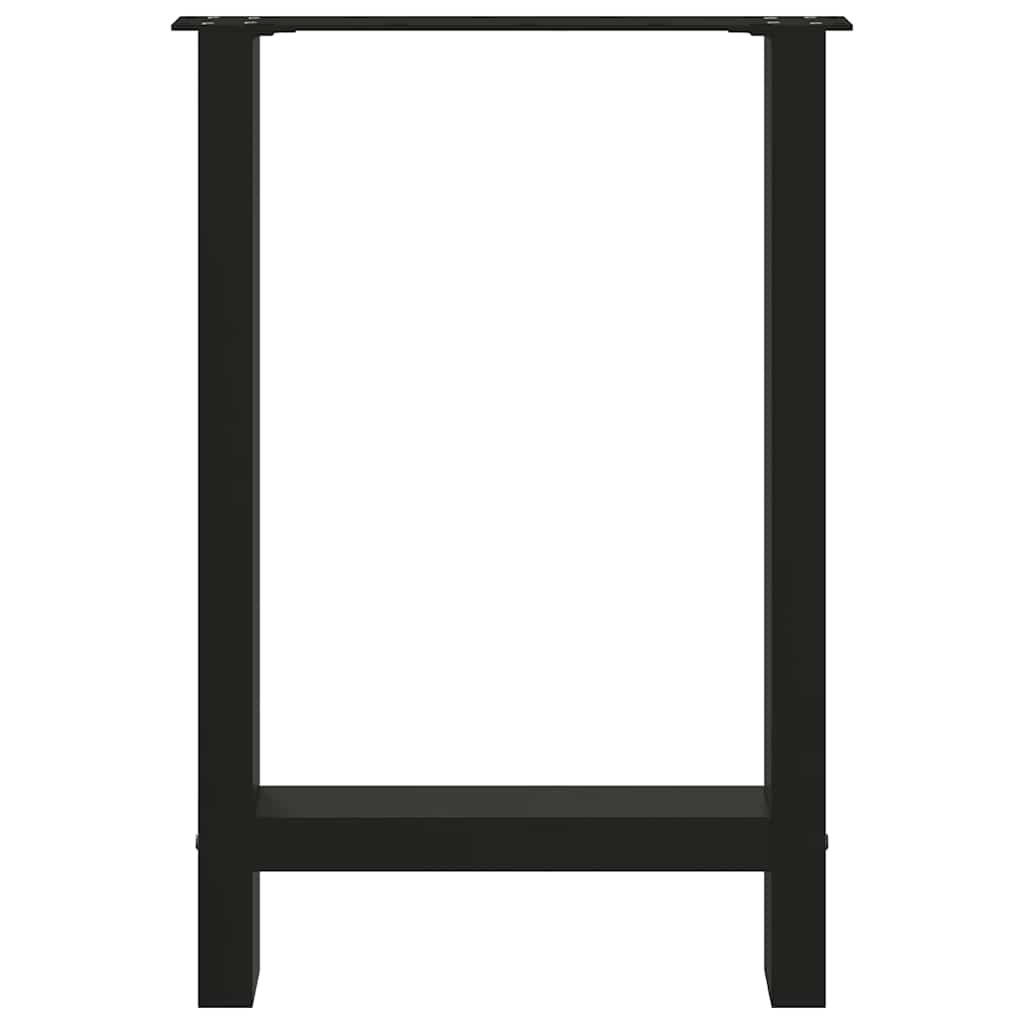 Coffee Table Legs Black 2 pcs Steel-Stylish