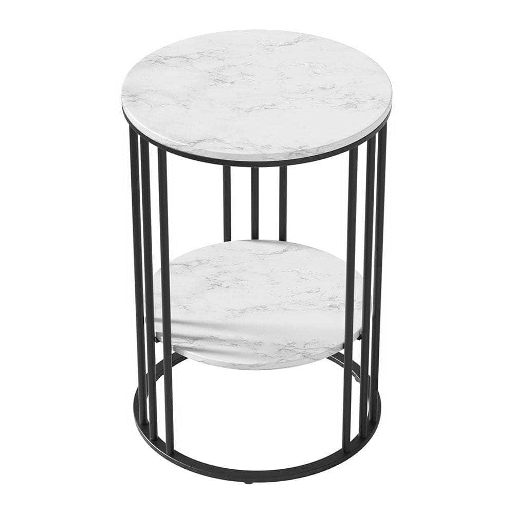 Coffee Table Marble Effect Square
