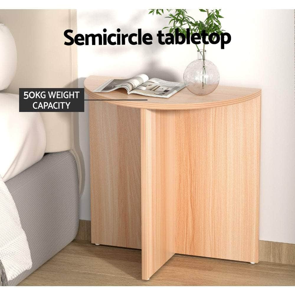 Coffee Tables - Coffee Table Semi-circle 48CM Pine