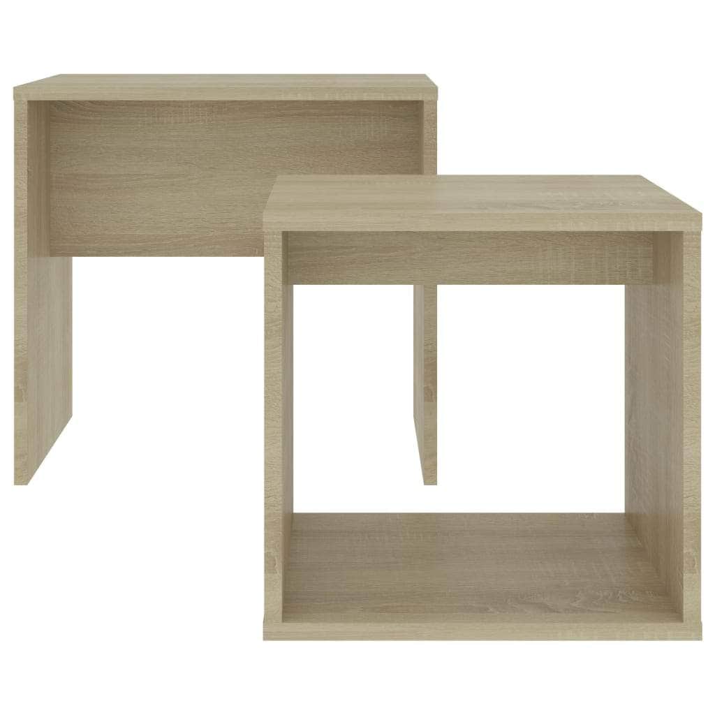 Coffee Table Set Sonoma Oak Chipboard
