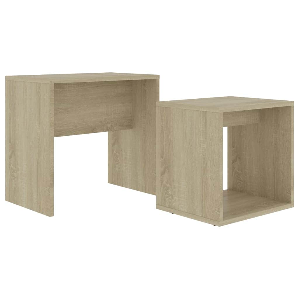 Coffee Table Set Sonoma Oak Chipboard