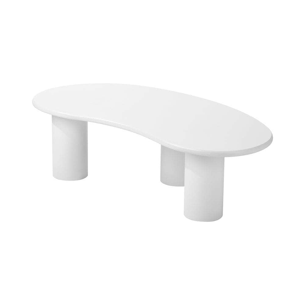 Coffee Table Side Tables Living Room Irregular White