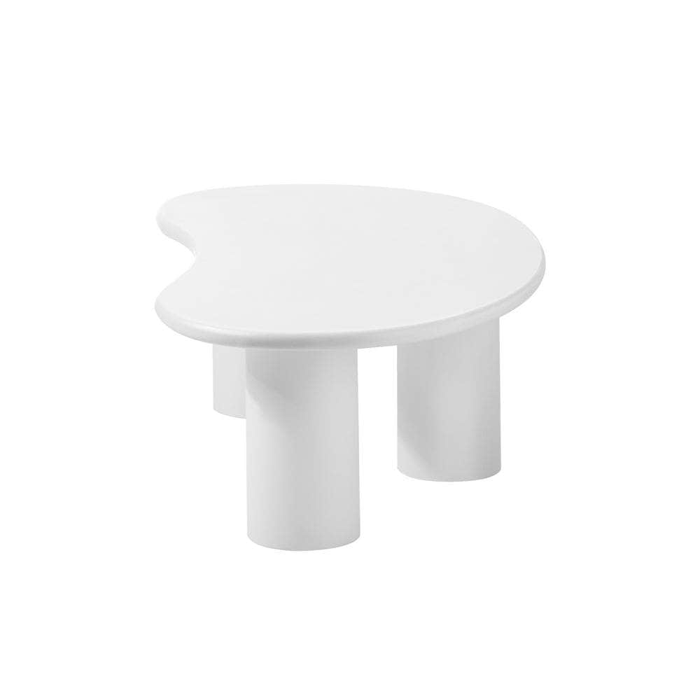 Coffee Table Side Tables Living Room Irregular White
