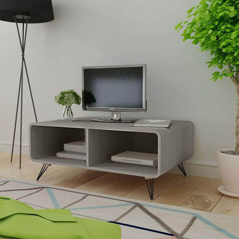 Coffee Table  Solid Paulownia Wood Grey
