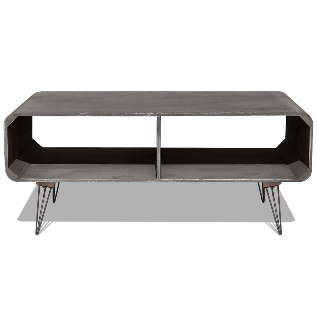 Coffee Table  Solid Paulownia Wood Grey