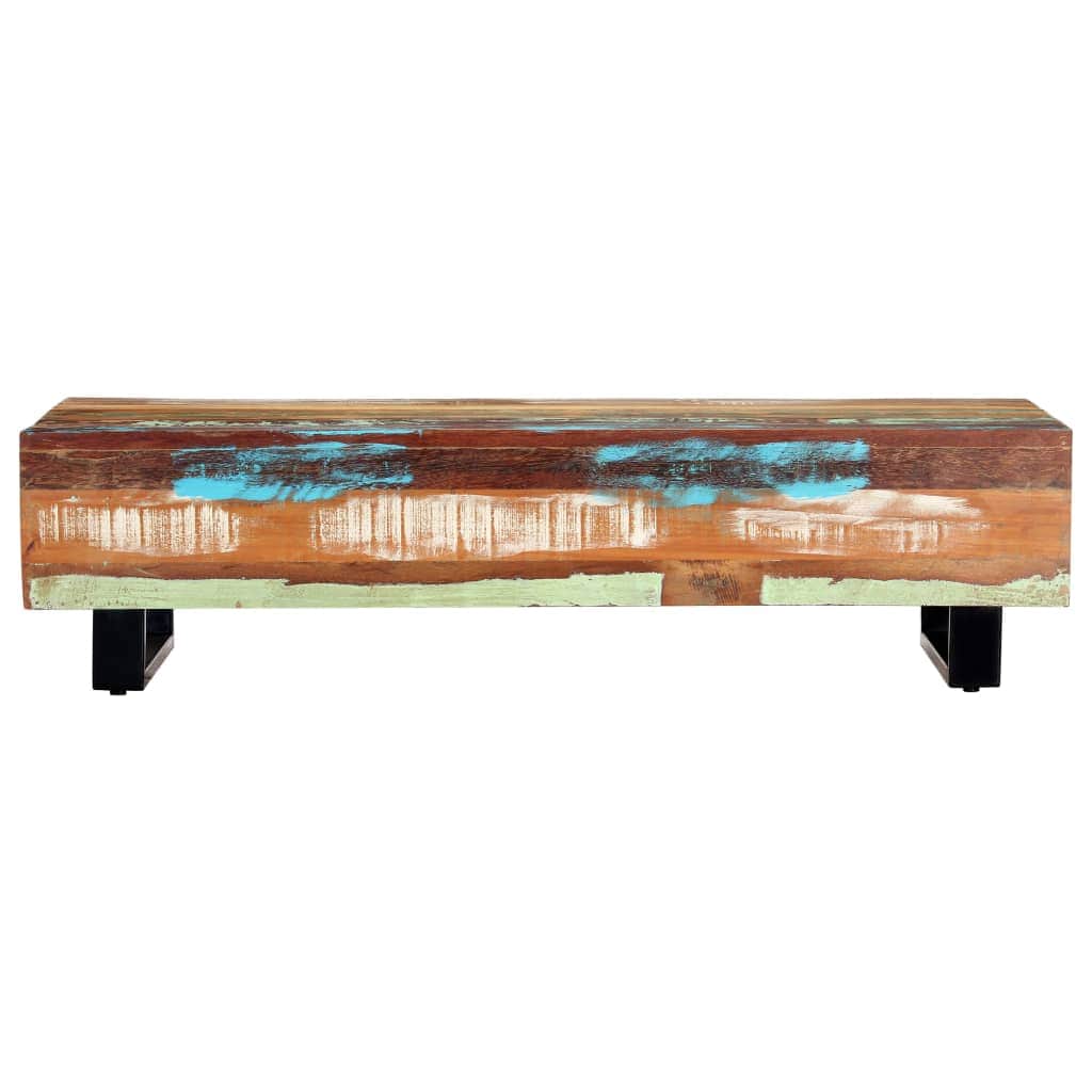 Coffee Table  Solid Reclaimed Wood and Steel