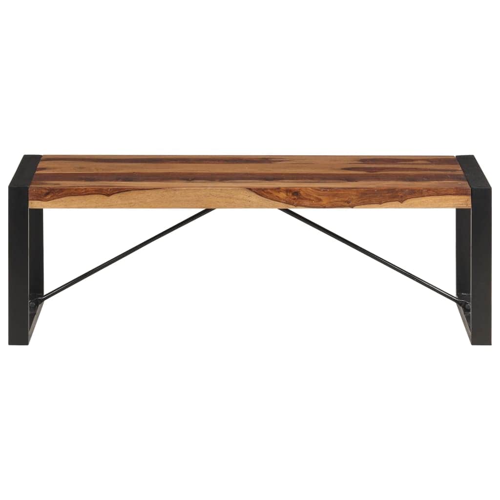 Coffee Table Solid Sheesham Wood Brown