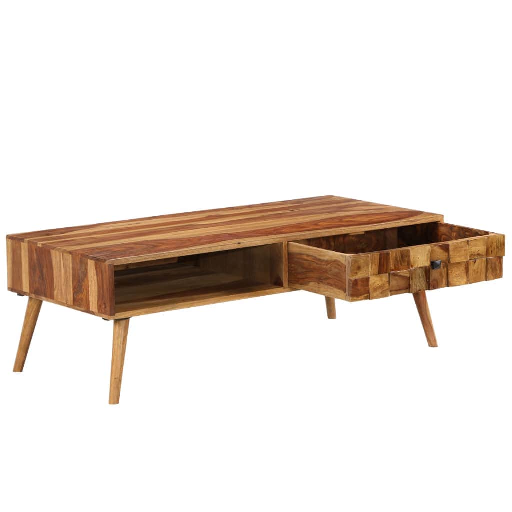 Coffee Table Solid Sheesham Wood with Honey Finish