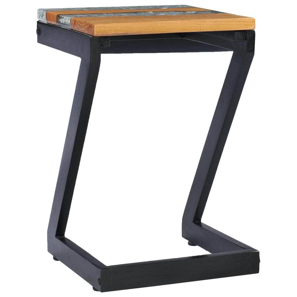 Coffee Table Solid Teak Wood and Polyresin