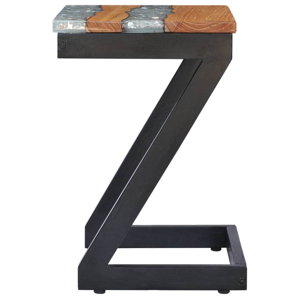 Coffee Table Solid Teak Wood and Polyresin