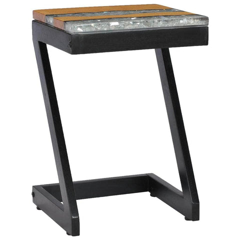 Coffee Table Solid Teak Wood and Polyresin