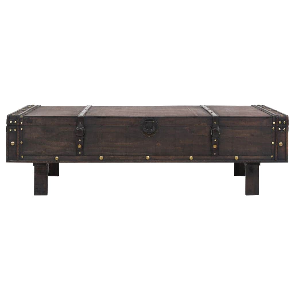 Coffee Table Solid Wood Vintage Style