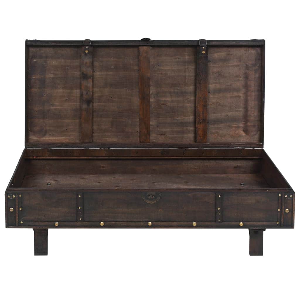 Coffee Table Solid Wood Vintage Style