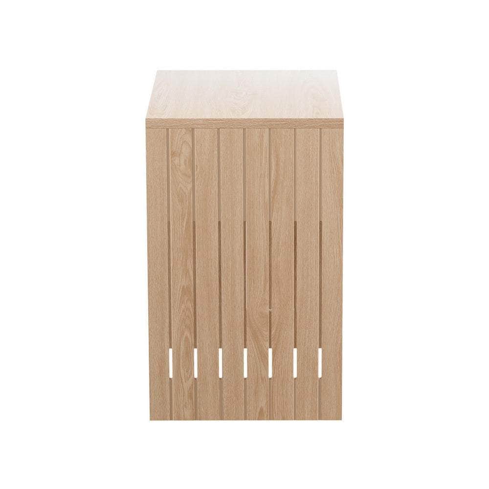Coffee Table Storage Shelf Fluted Side Pine | Coffee Tables