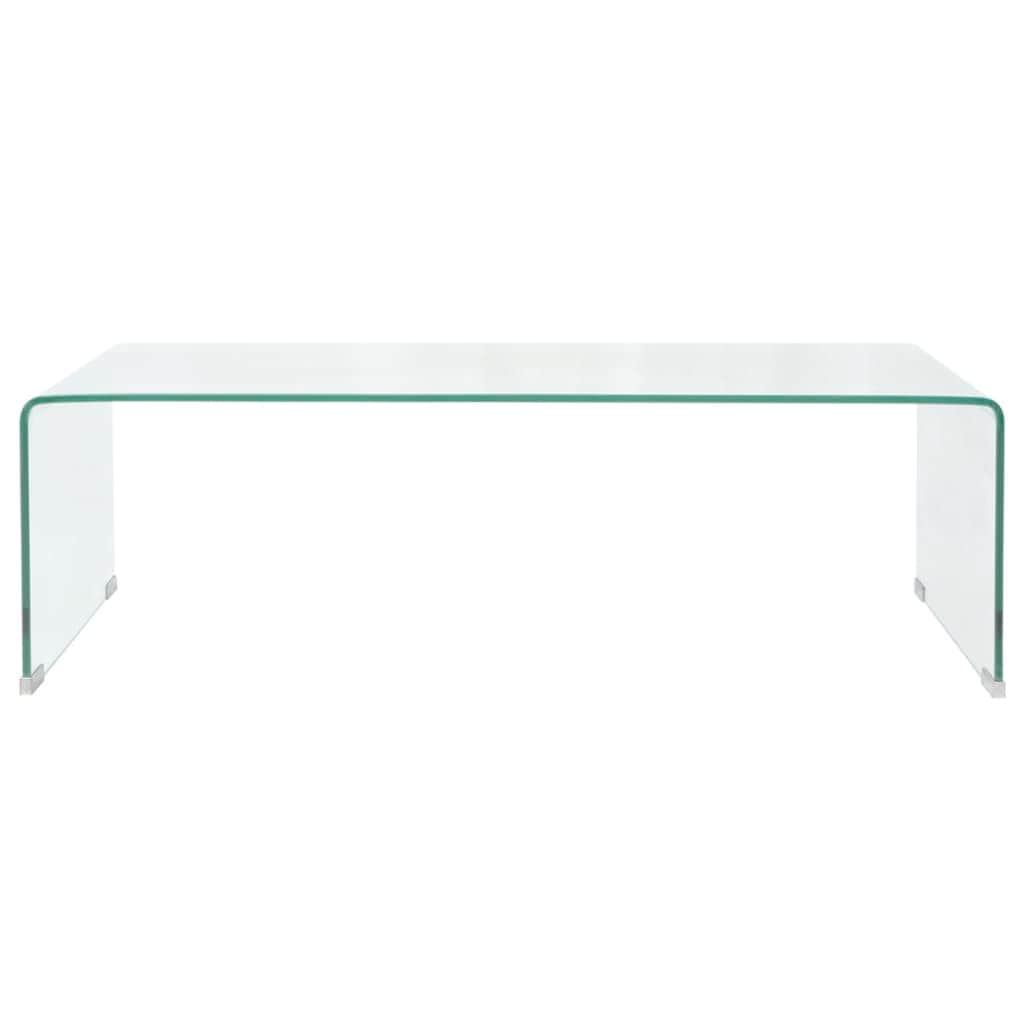 Coffee Table Tempered Glass Clear