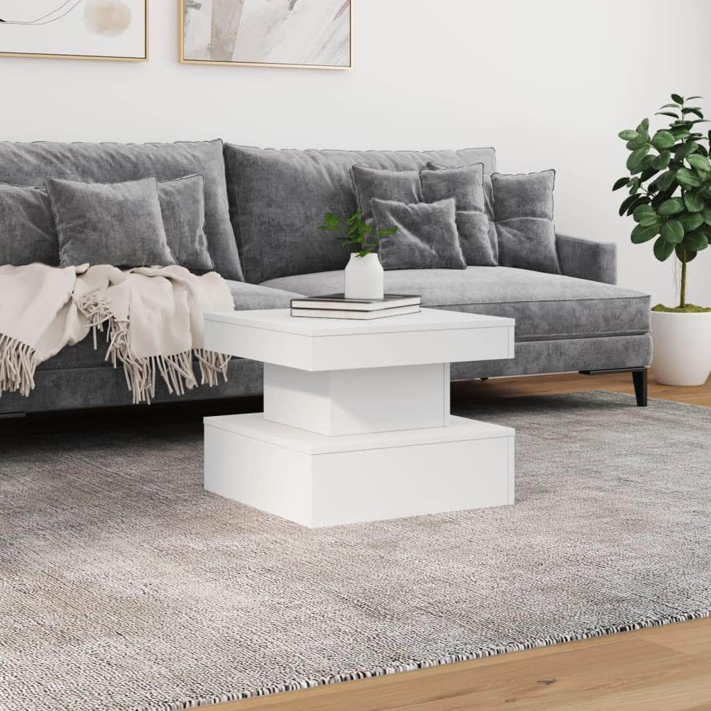Coffee Table with LED Lights (White) | Coffee Tables