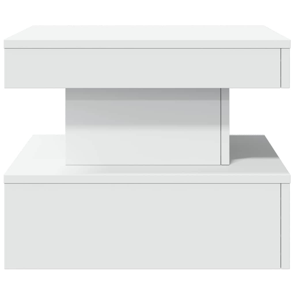 Coffee Table with LED Lights (White) with Coffee Tables