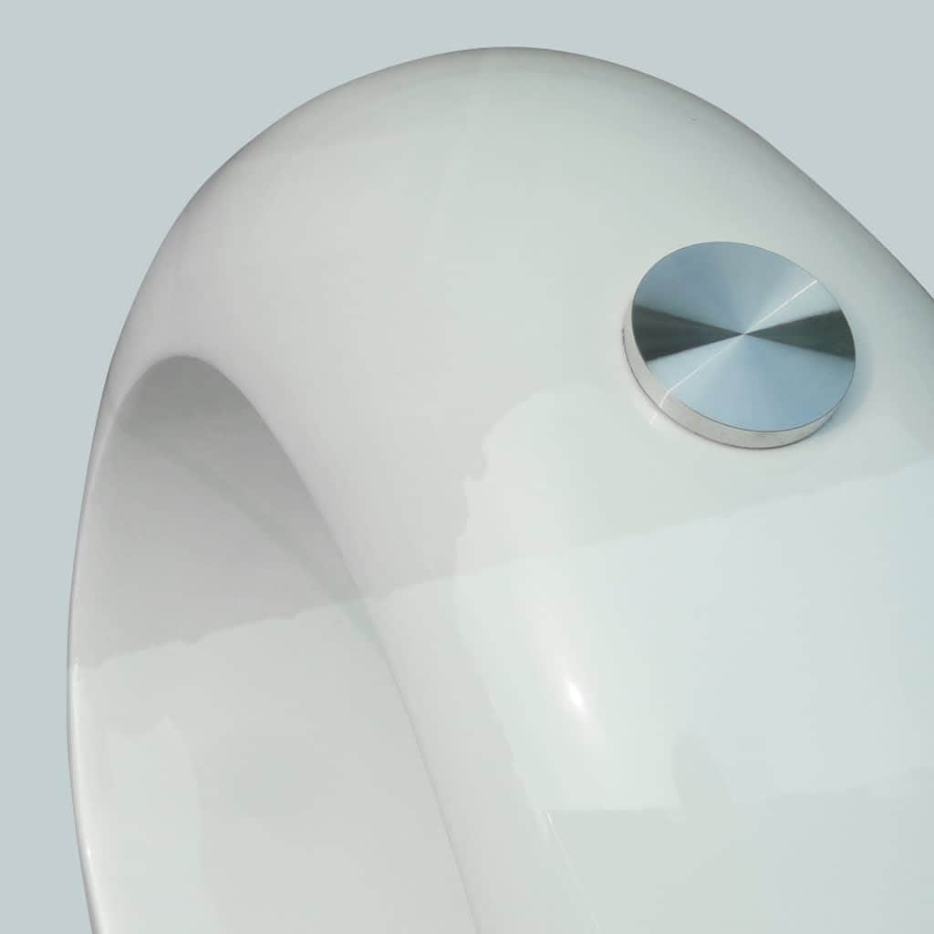 Coffee Table With Oval Glass Top High Gloss White