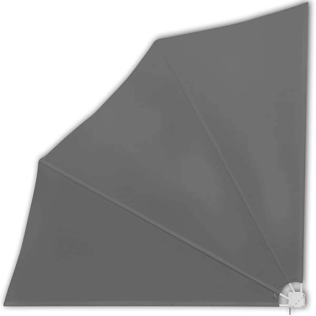 Collapsible Balcony Side Awning - Grey - Simple deals