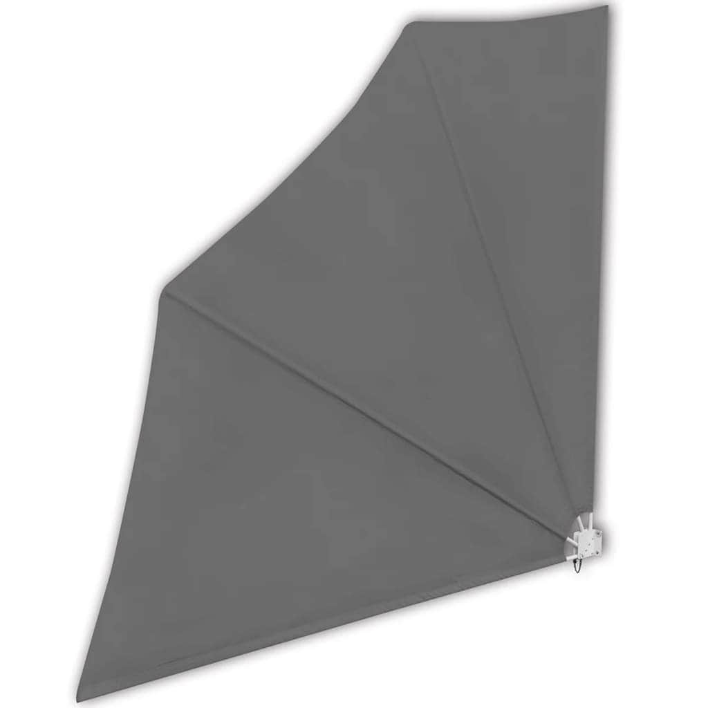 Collapsible Balcony Side Awning - Grey - Simple deals