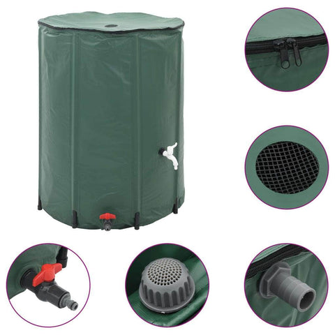 Collapsible Rain Water Tank with Spigot